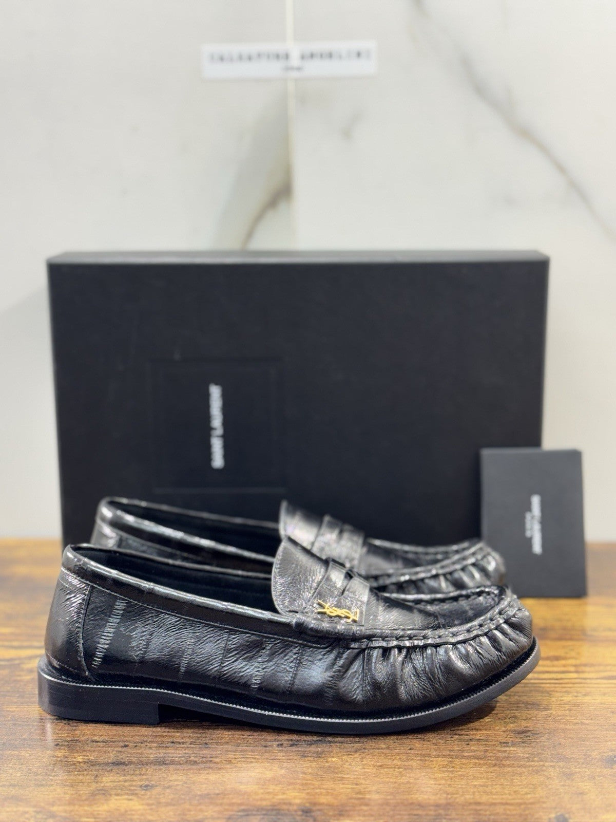 Saint Laurent Le Loafer 15 Mocassino Donna Pelle Nera Luxury Saint Laurent 36.5