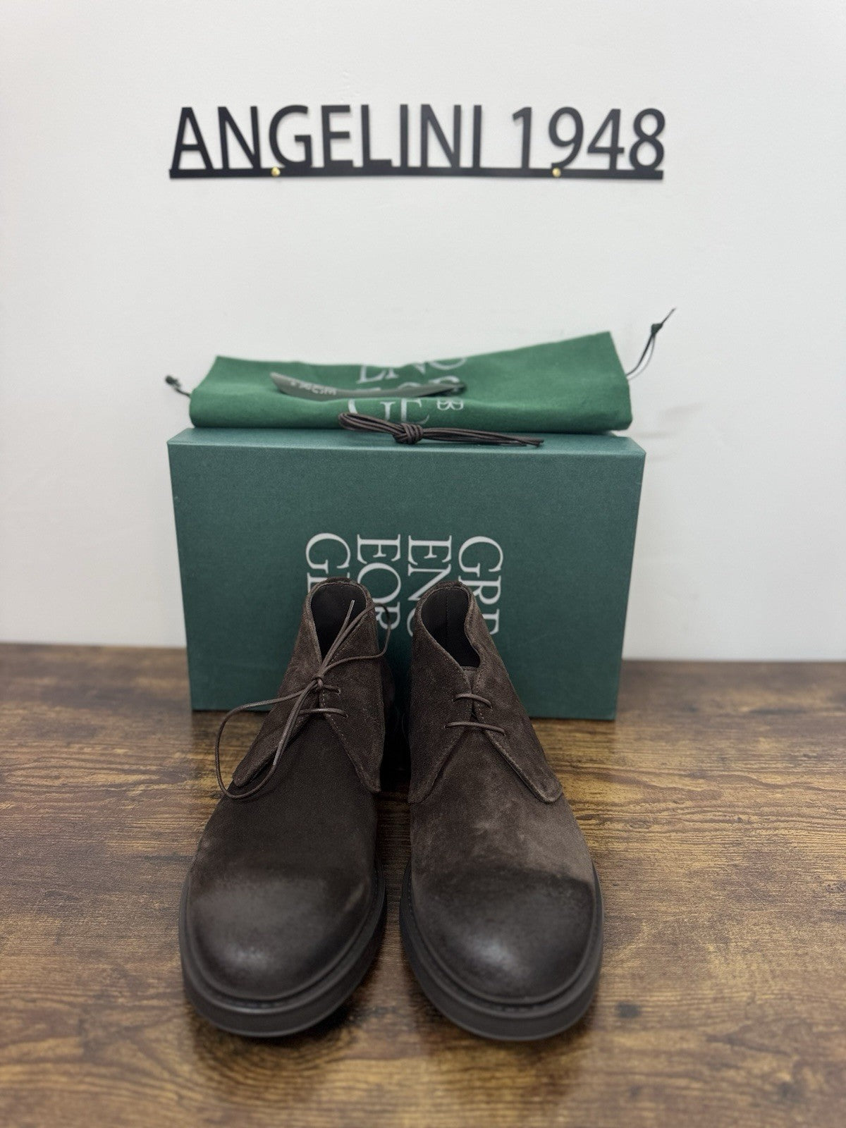 Green George Polacchino Suede T Moro Casual Boot Uomo 41