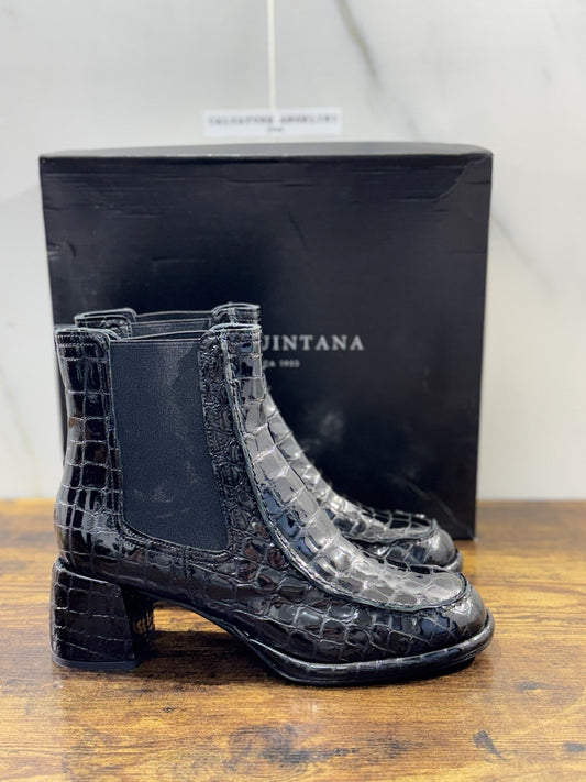 Pons Quintana Stivaletto Donna Pelle Nero          Con Tacco Luxury Boot 41