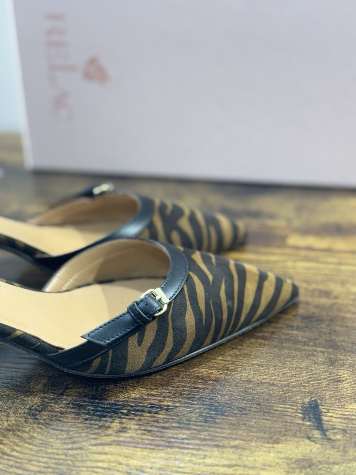 Relac Décolleté Donna Zebra Nero Luxury Woman Shoe Made In Italy 40