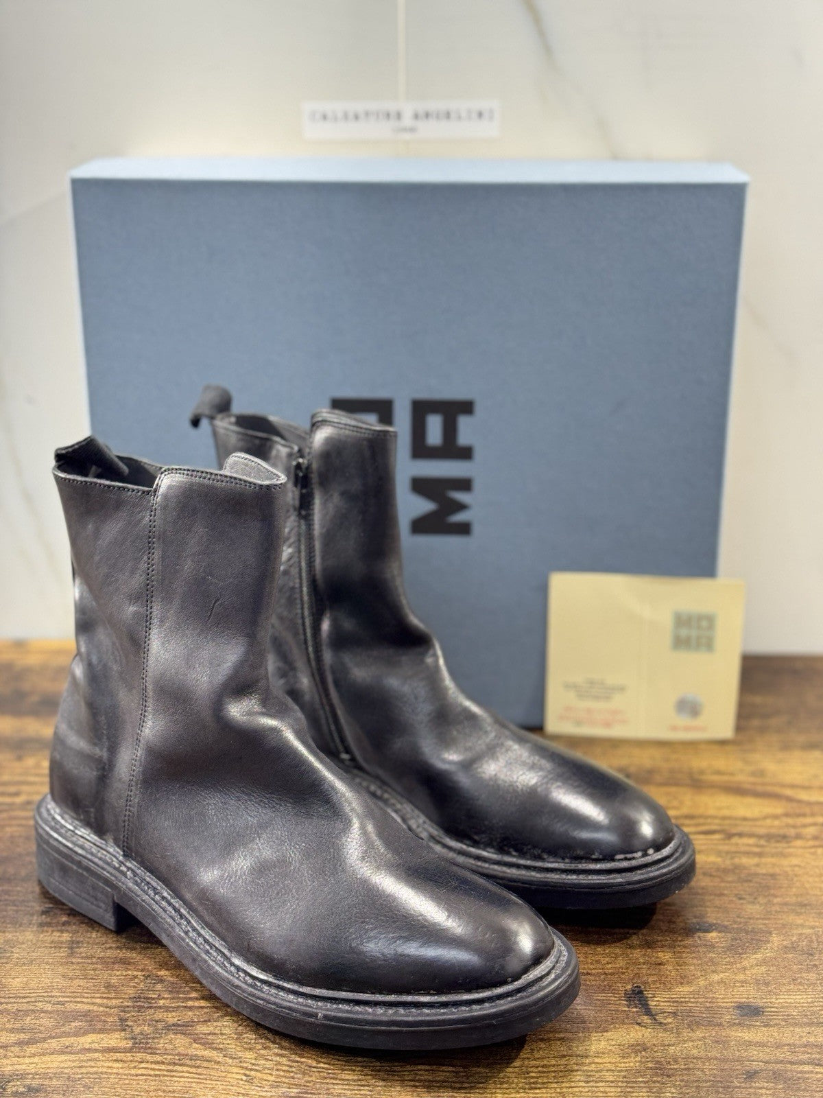 Moma Chelsea Boot Nero   Fatto A Mano In Italia Luxury Moma Boot Donna 41