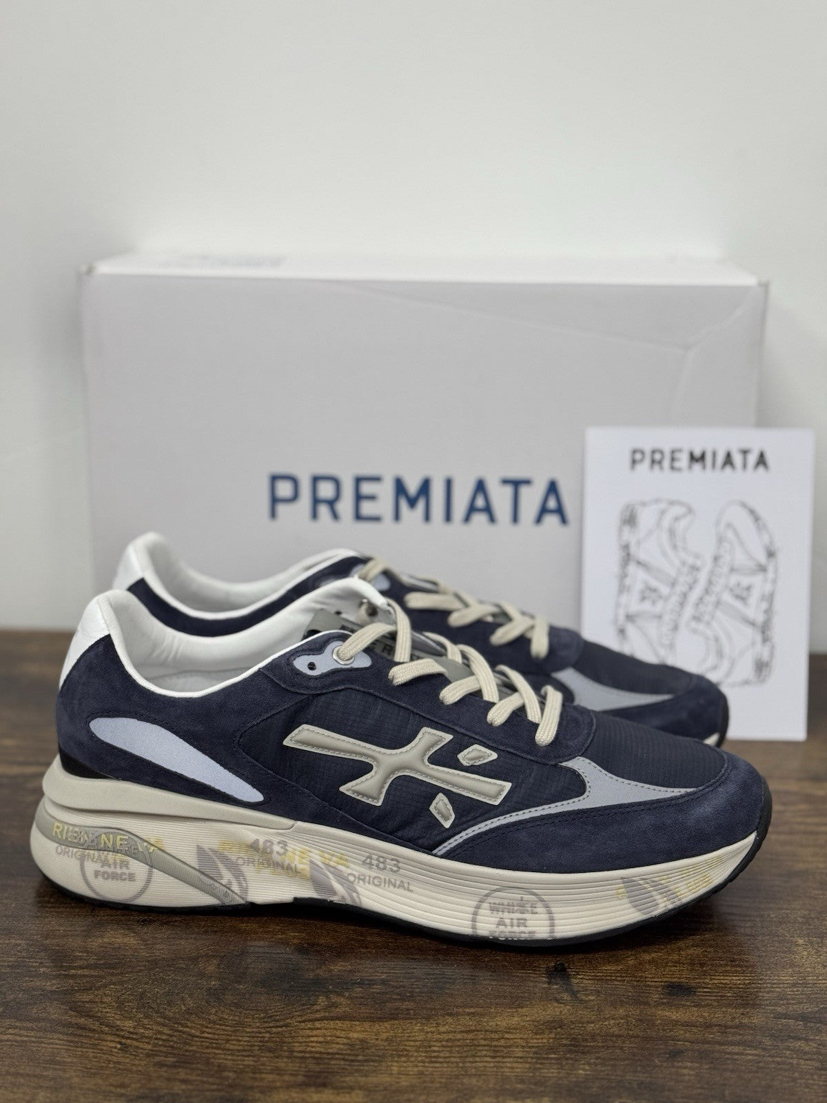 Premiata Moerun Sneaker Suede Blu Casual Premiata Uomo 45