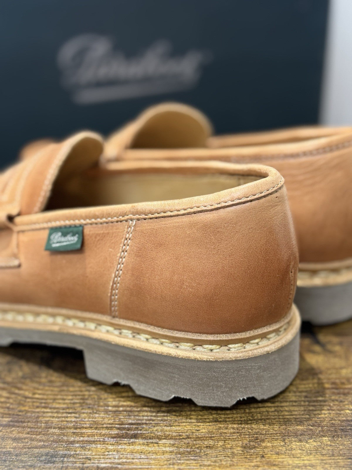 Paraboot Mocassino Reims Pelle Camel Vegetale Casual Paraboot Original Uomo 41