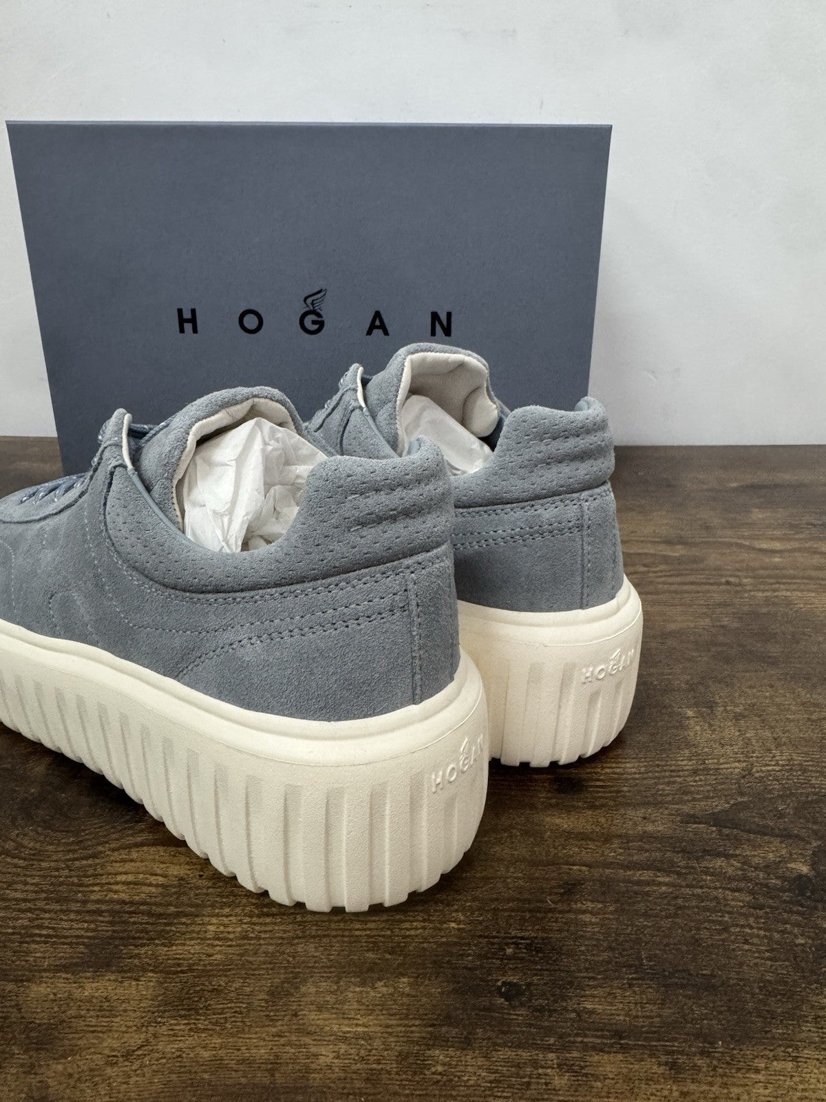 Hogan H Stripes Suede Celeste Casual Hogan Donna 38.5