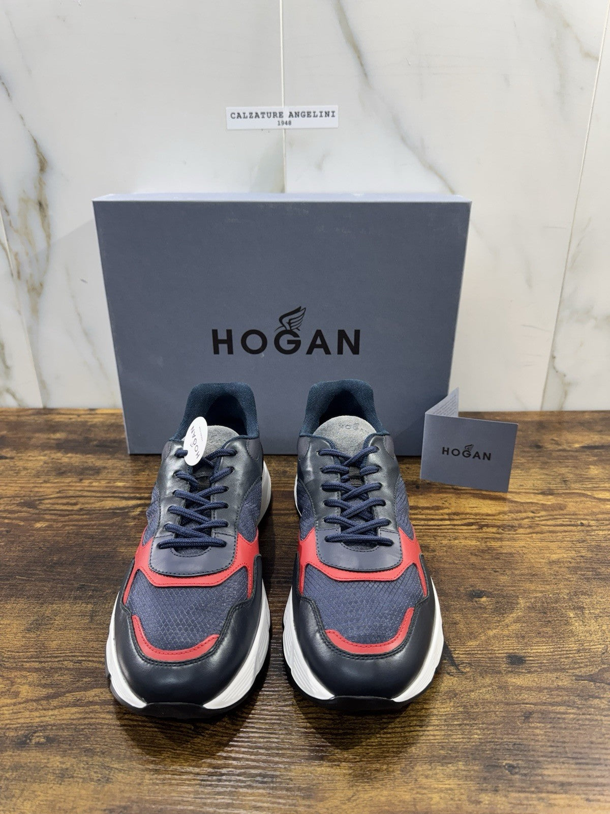 Hogan Hyper light  sneaker Pelle Blu  memory foam Luxury Hogan Men Shoes 42