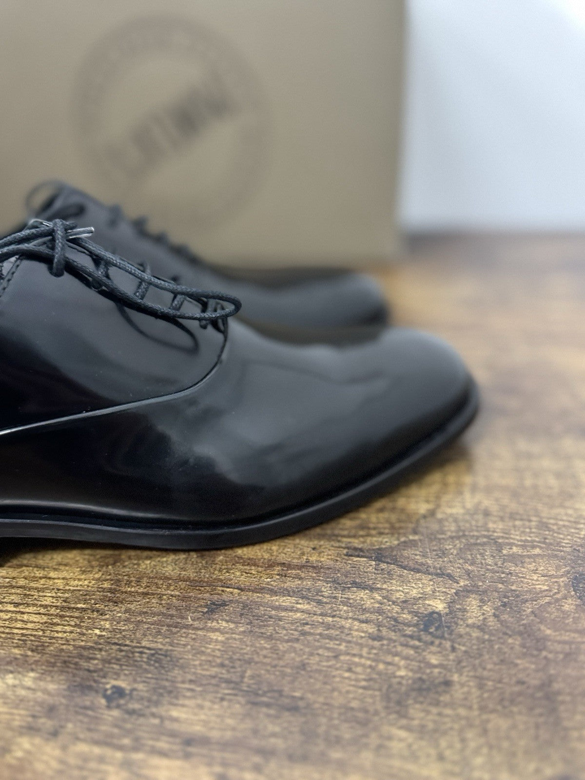 Pawelk’s Stringata Pelle Nera Polish Fondo Cuoio      Casual Uomo 40