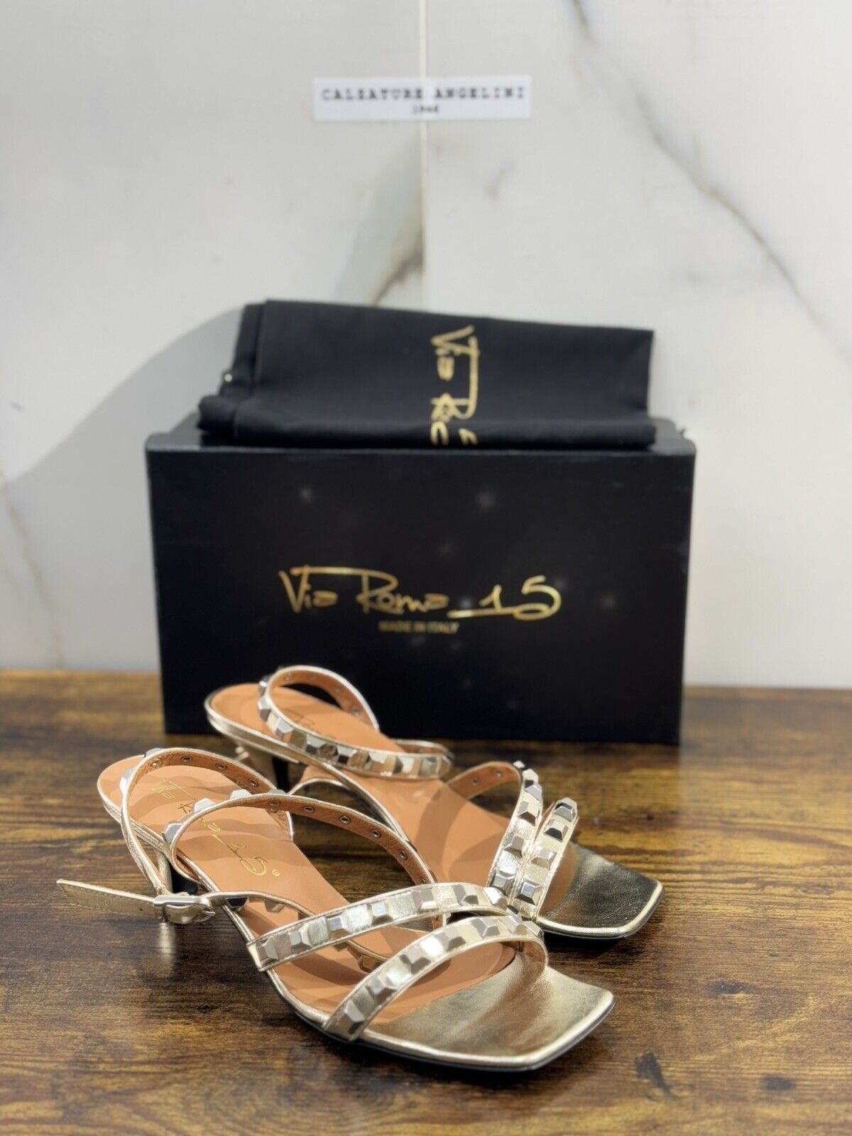 Via Roma 15 Sandalo Donna Nappa Platino   Casual Woman Sandal 39