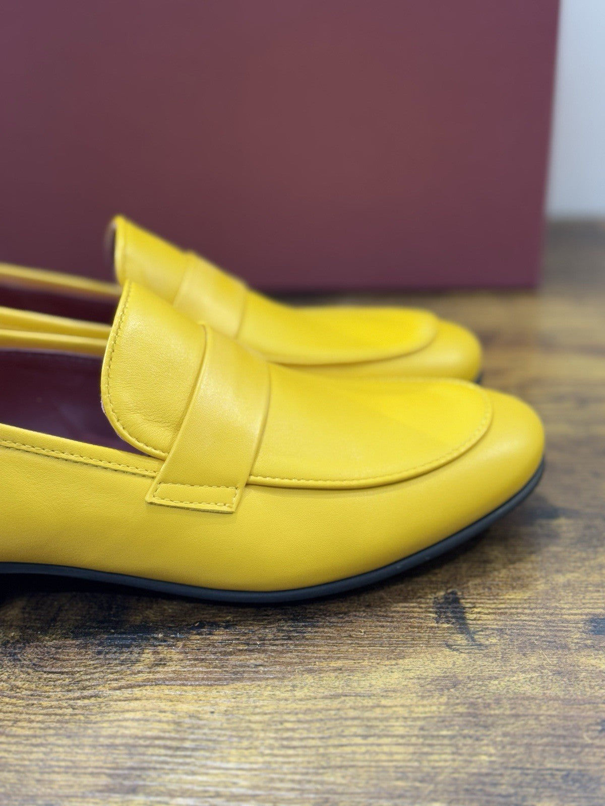 Seboy’s Mocassino  Pelle  Giallo Casual Donna 37