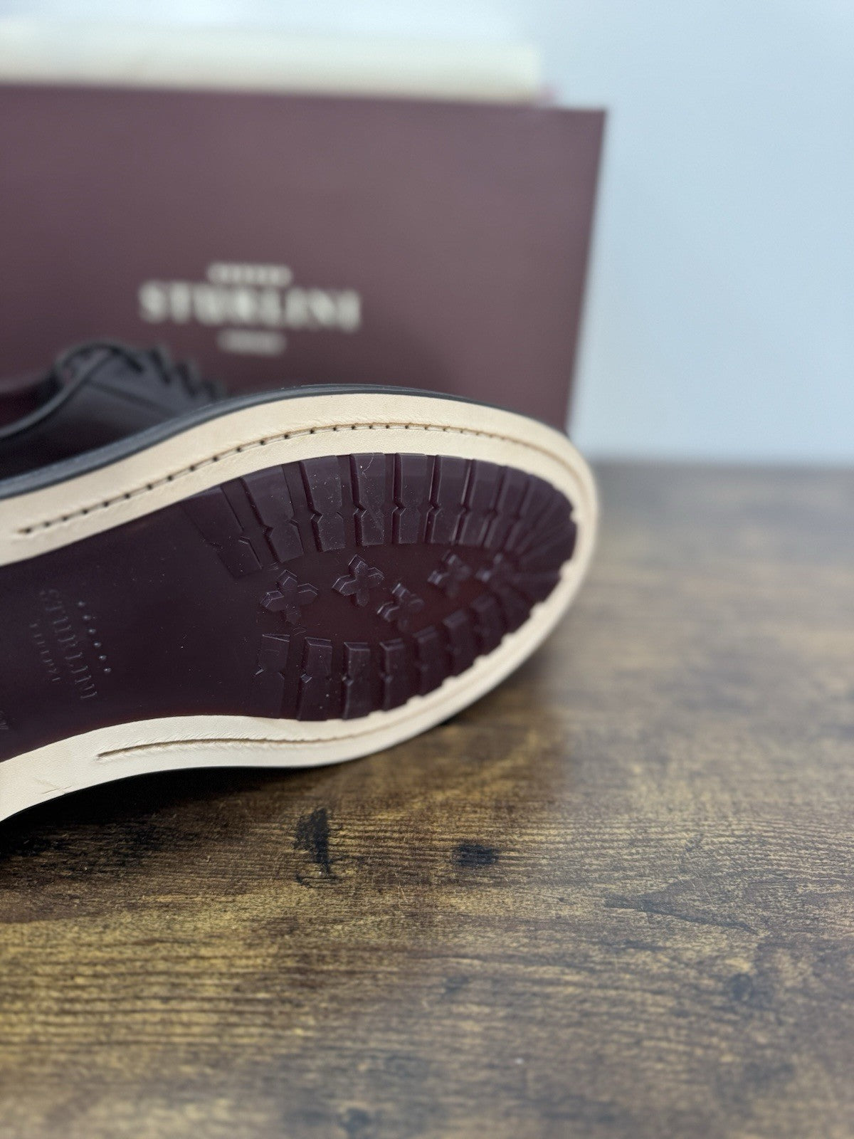 Sturlini  Derby Pelle Bordo’  Luxury Scarpa Uomo 43.5