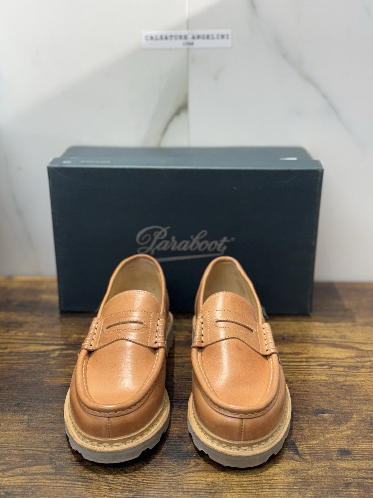 Paraboot Mocassino Reims Pelle Camel Vegetale Casual Paraboot Original Uomo 41