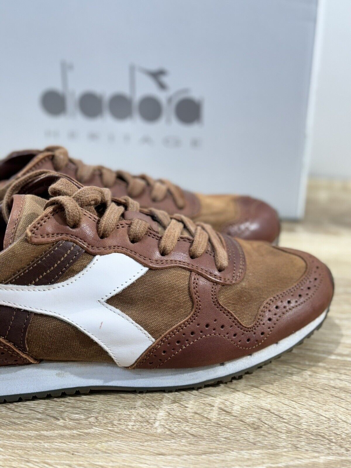 Diadora Heritage Sneaker Uomo Trident C Dyed    Pelle  Brown   Sneaker 40.5