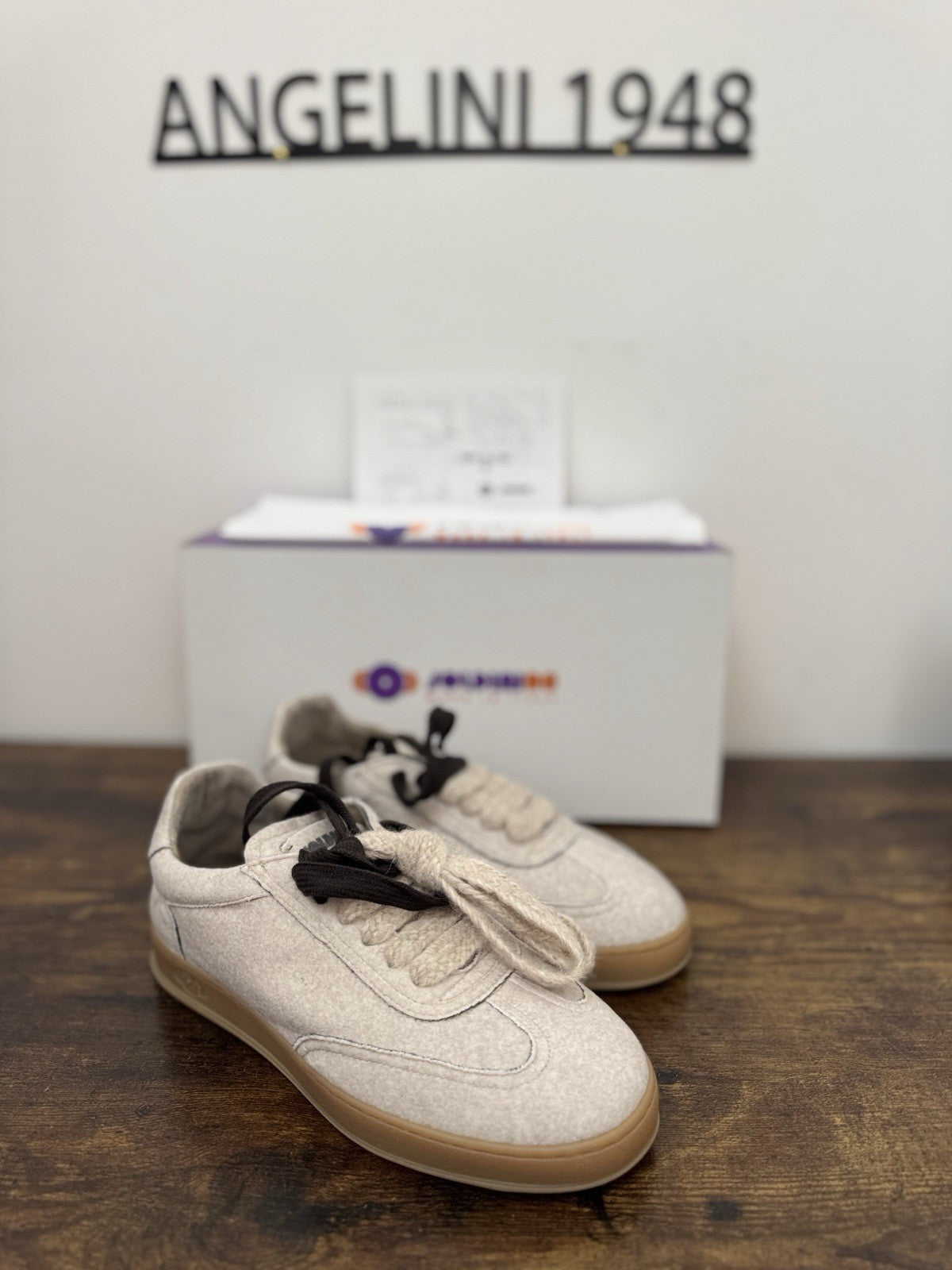Soldini Sneaker Cachemere  Biamca 100% Made In Italy Causal Donna 39