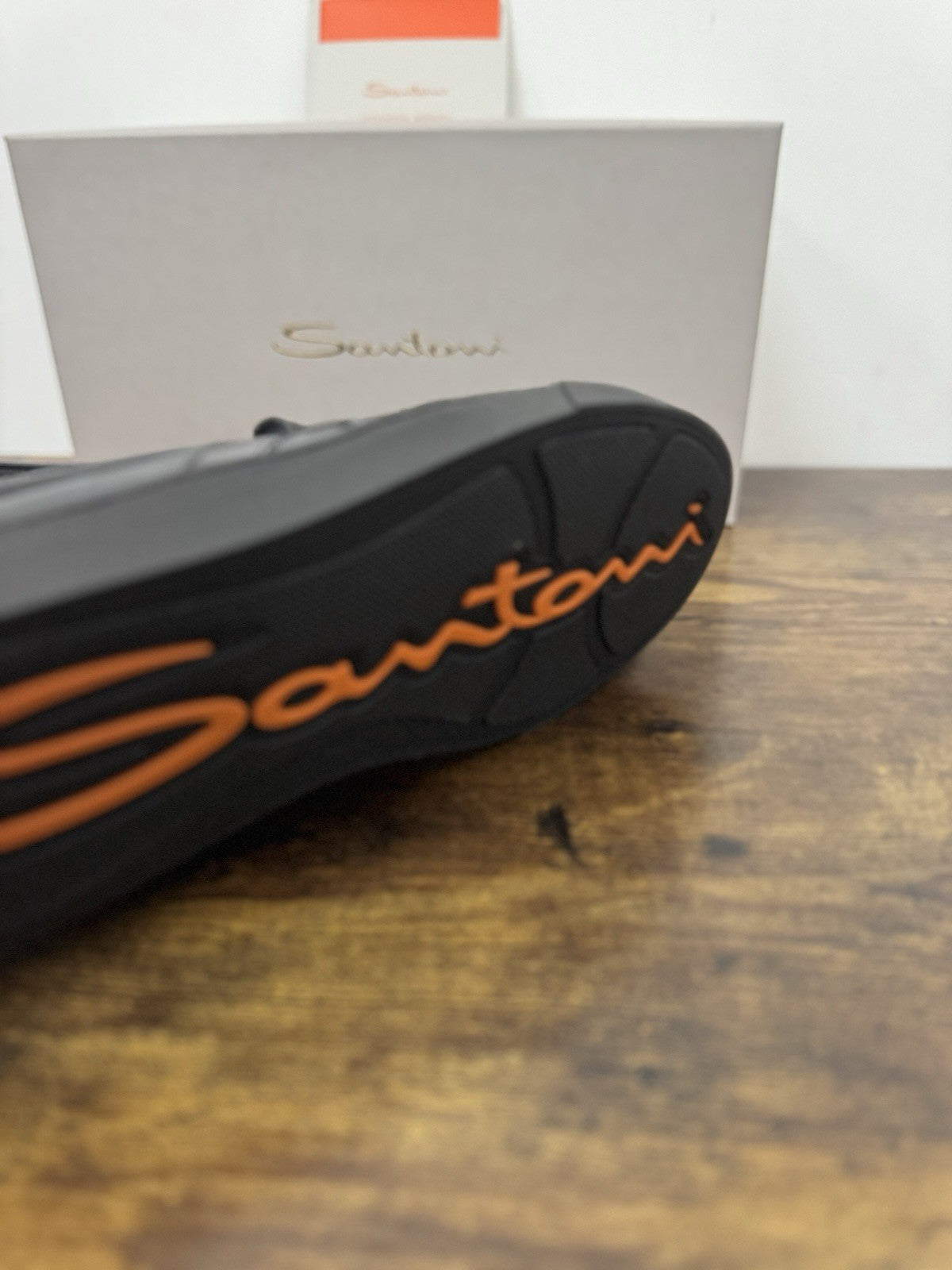 Santoni Sneaker Pelle Grey Slip On DBS Luxury Scarpa Santoni Uomo 43