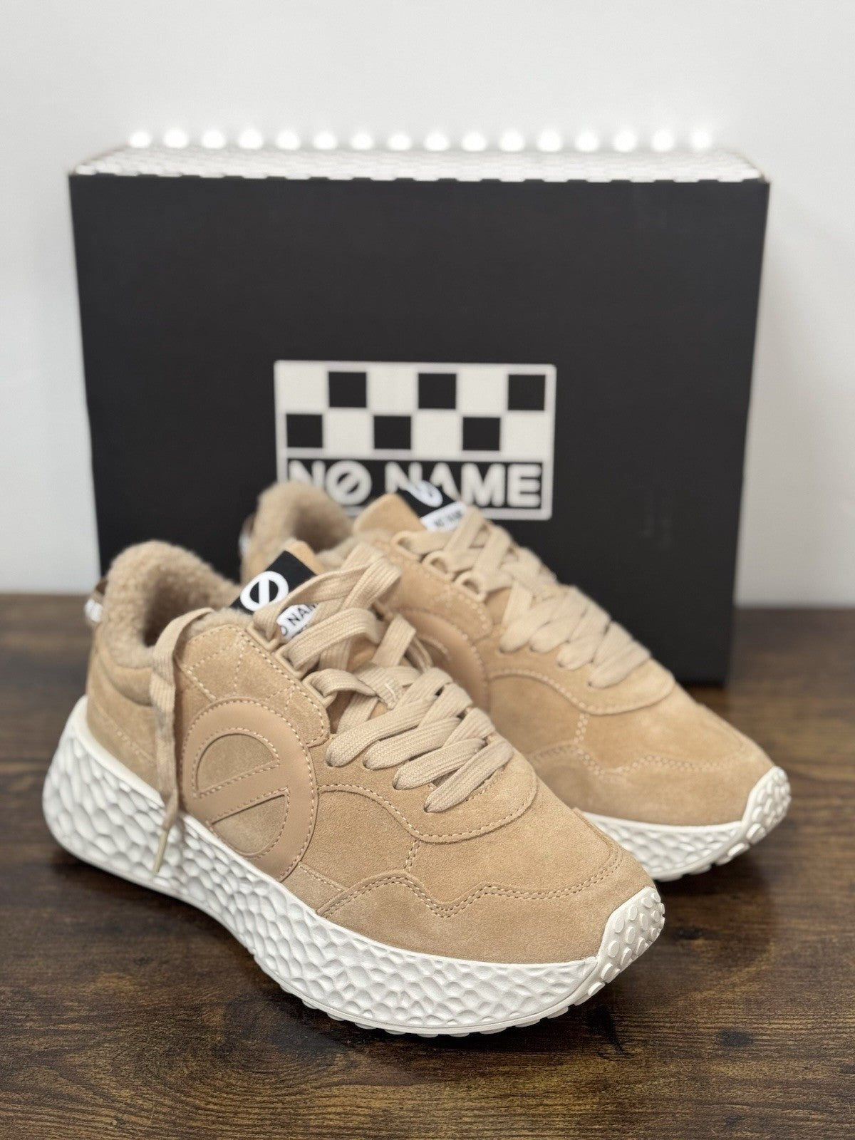 No Name Sneaker Suede Beige Casual Donna 38