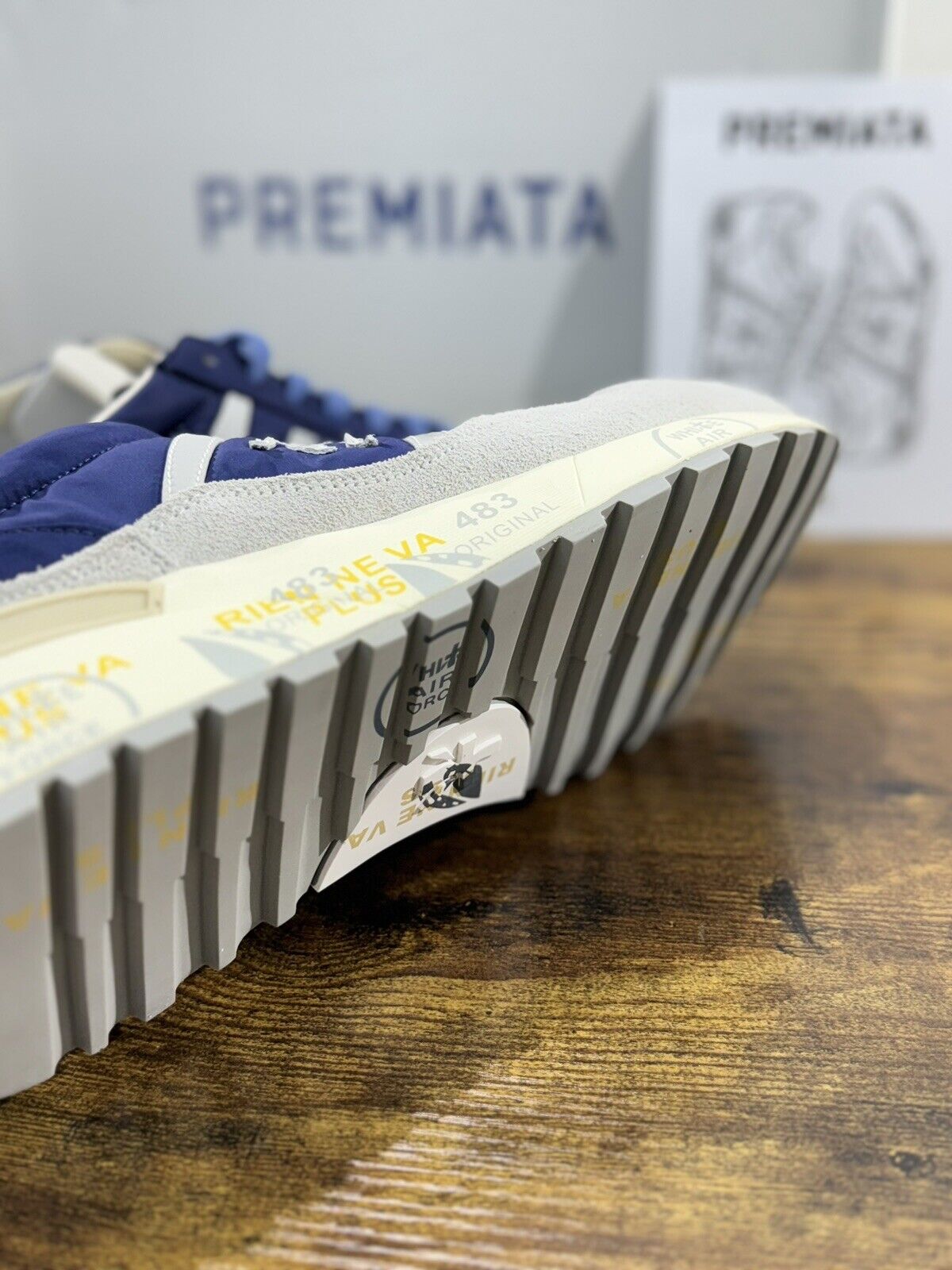 Premiata Landeck     Sneaker Uomo Pelle Blu   Casual Sneaker Premiata Uomo 44