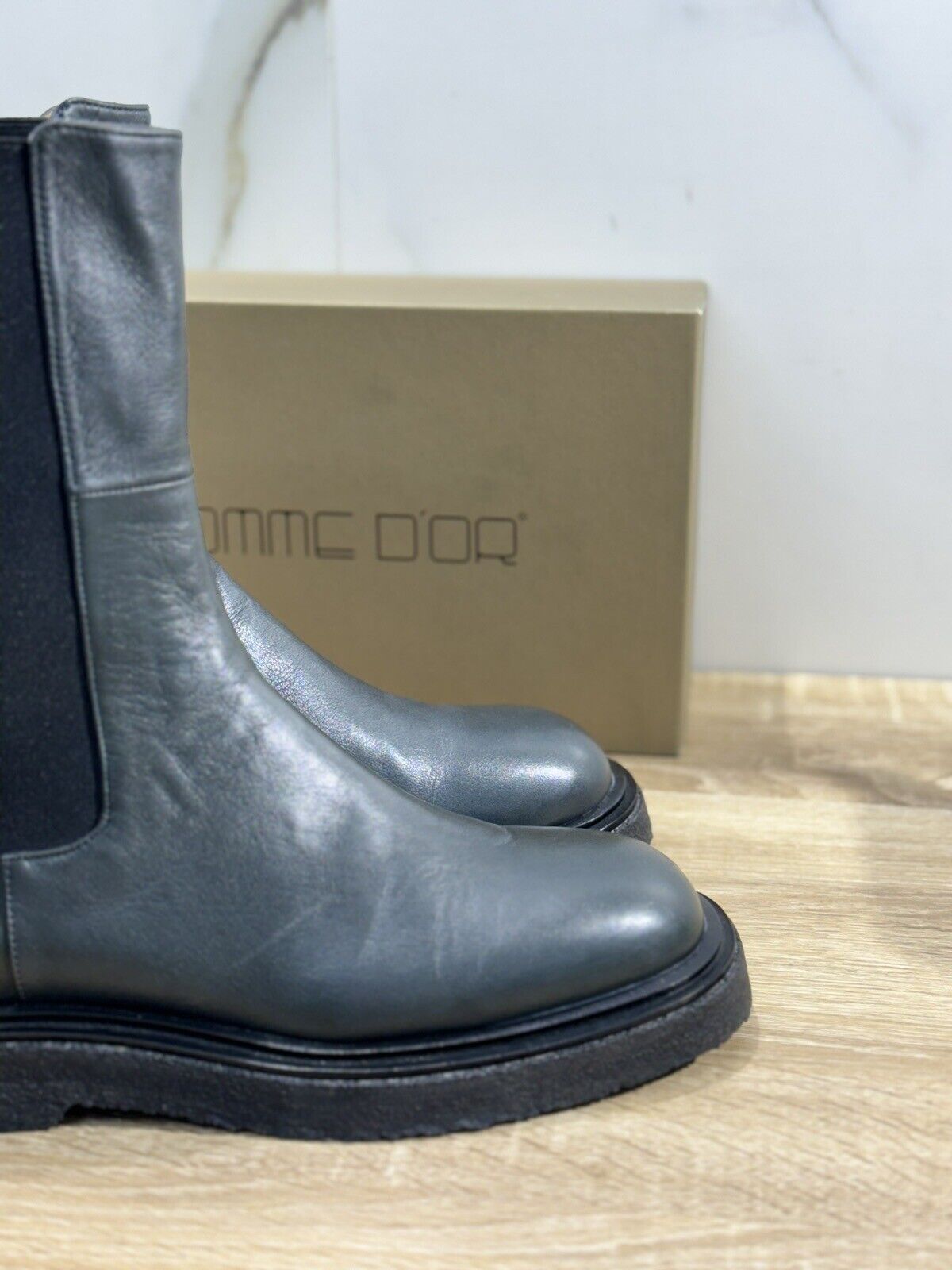 Pomme D’or Chelsea Boot  Donna  Pelle Asfalto  Casual Luxury Boot  41