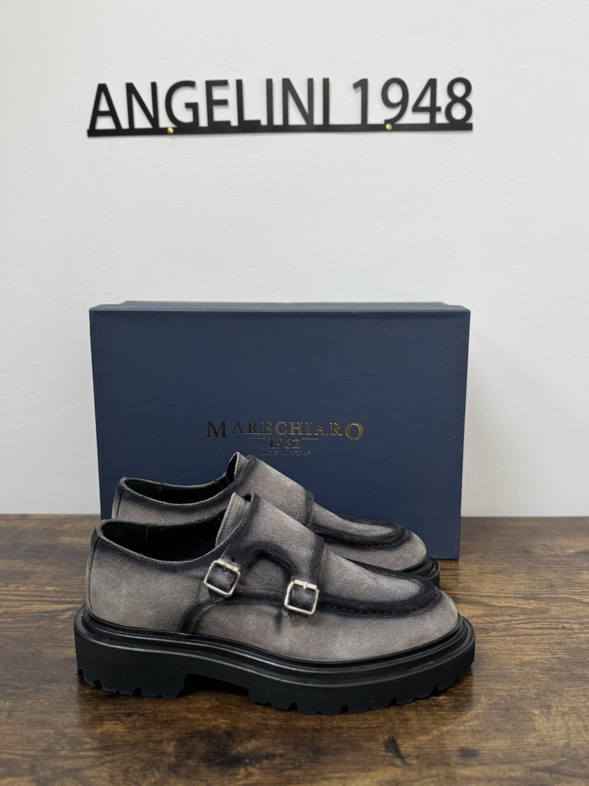 Marechiaro 1962  Mocassino Suede Pelle Grey   Made In Italy Extra light Uomo 39