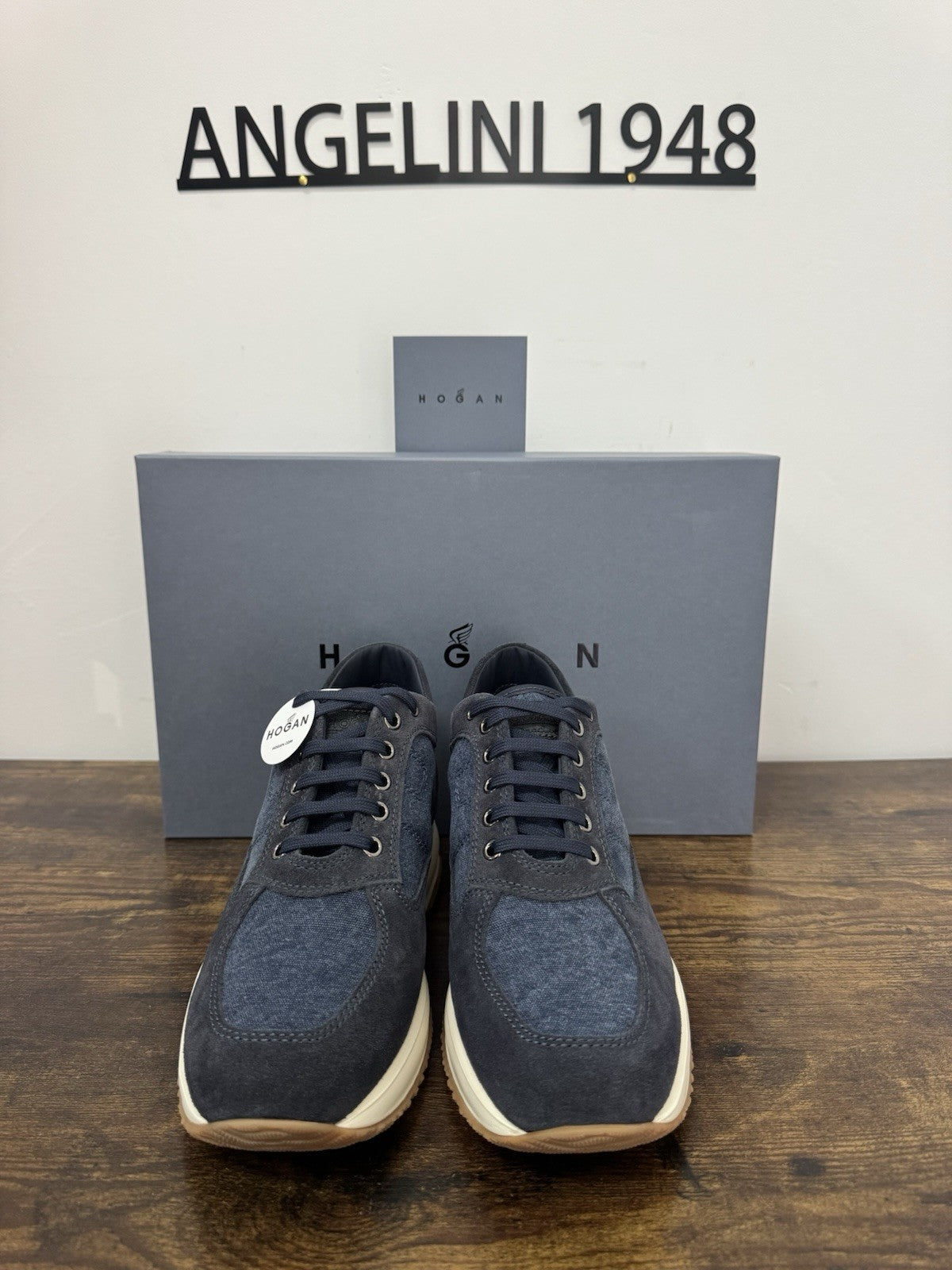 Hogan Interactive   sneaker Suede Denim  Blu   Luxury Hogan  Uomo 39.5
