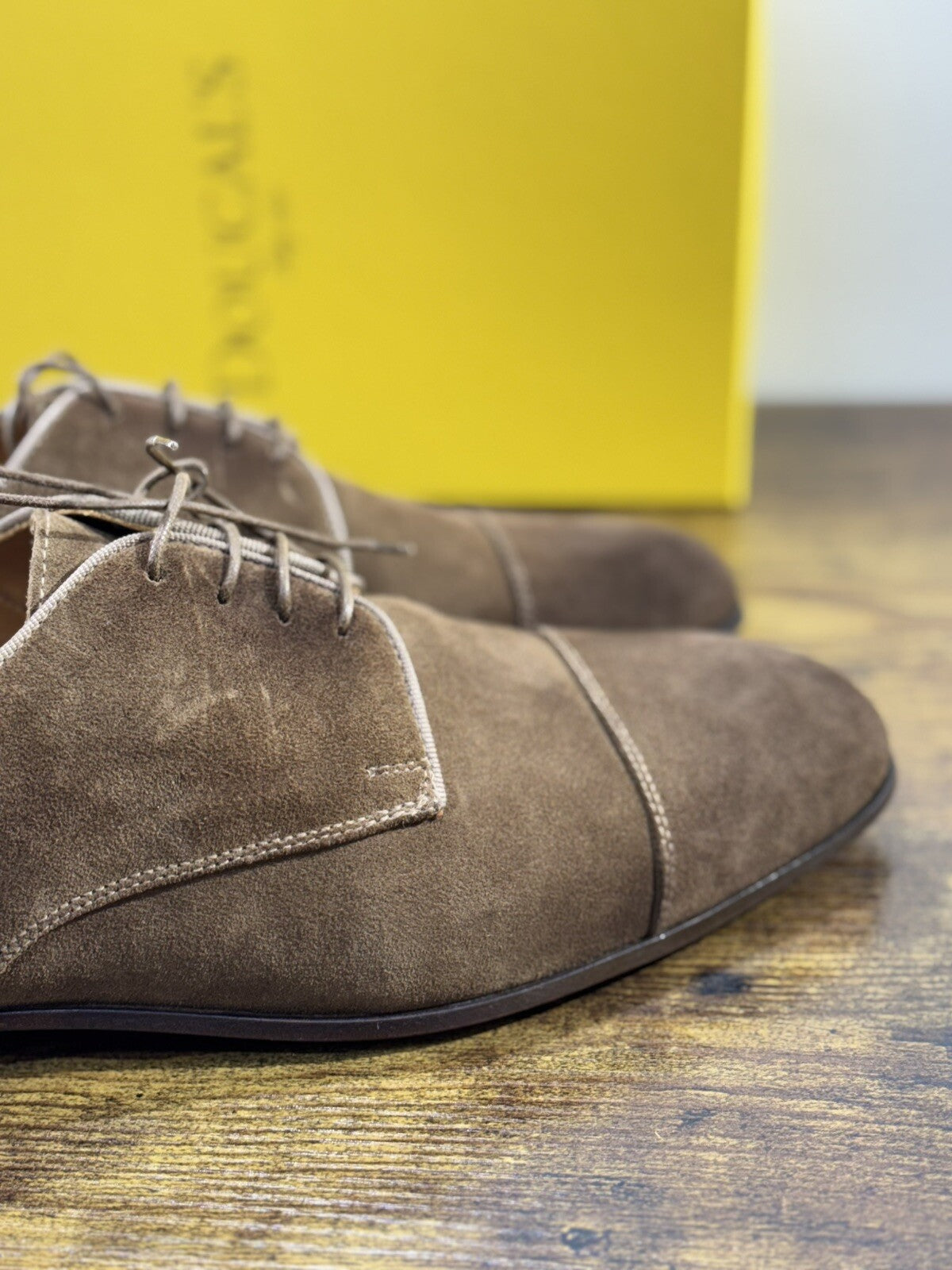 Doucal’s Scarpa Uomo Derby Oxford Pelle Suede   Luxury Men Doucal’s Shoes 44
