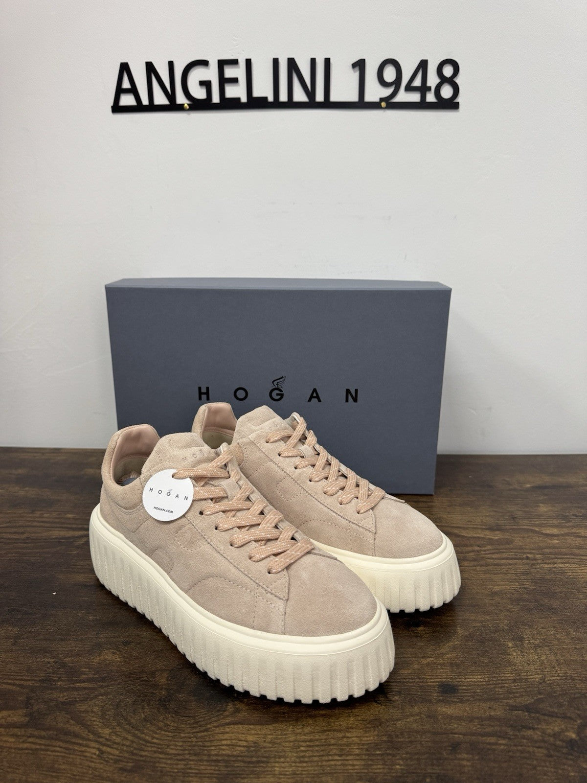Hogan H Stripes Suede Rosa Casual Hogan Donna 35