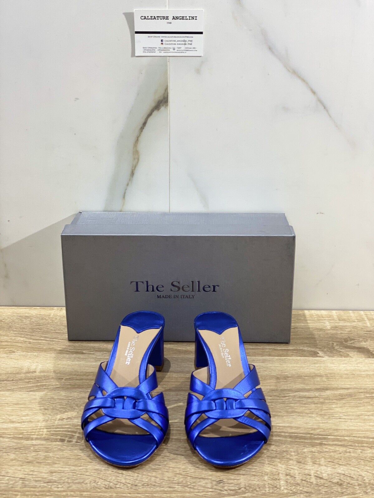 The Seller sandalo donna S8853 luxor bluette sandalo tacco 37