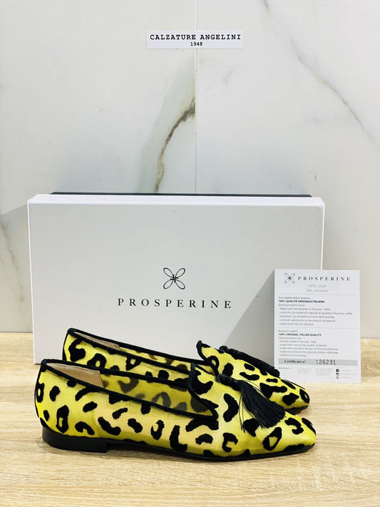 Prosperine Donna  Ballerina Lavorazione Sacchetto Rete Jaguar Giallo 36.5