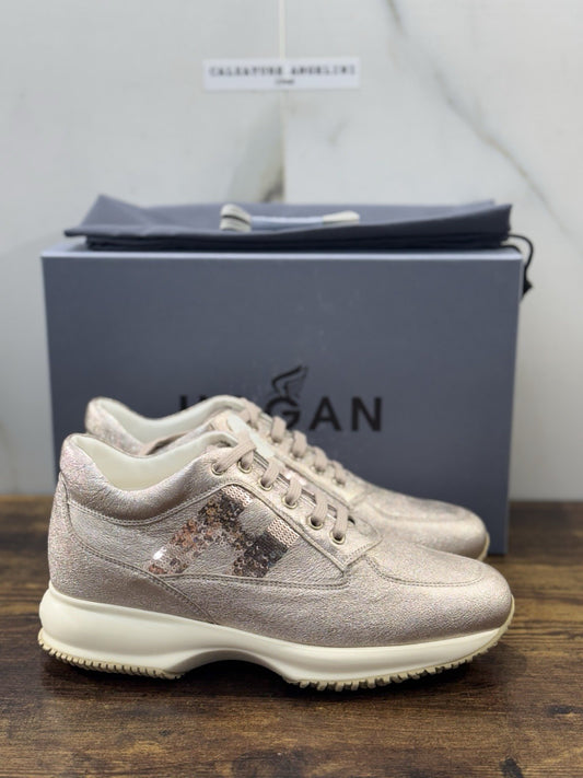 Hogan Interactive Pelle Rosa H Paiettes    Casual Hogan Donna 38.5