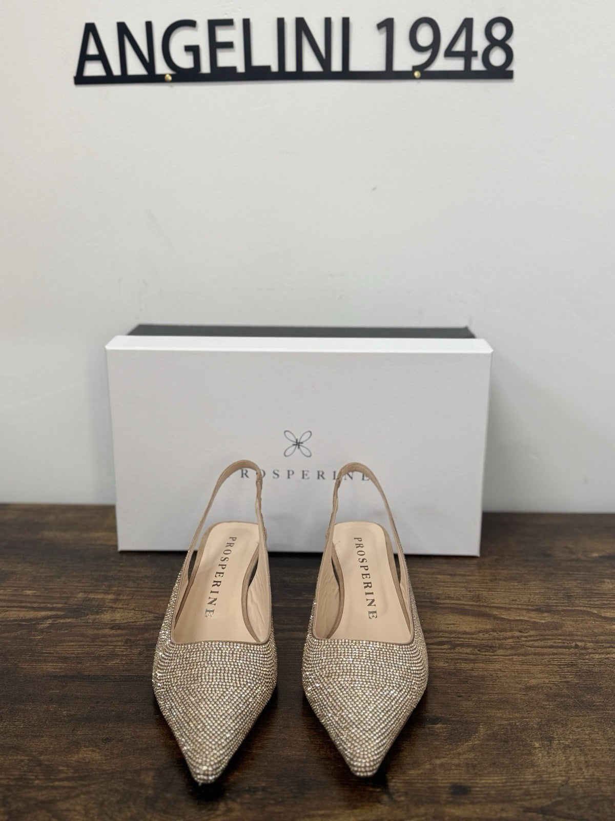 Prosperine Sling Back  Crystal Platino Casual Scarpa Donna 39