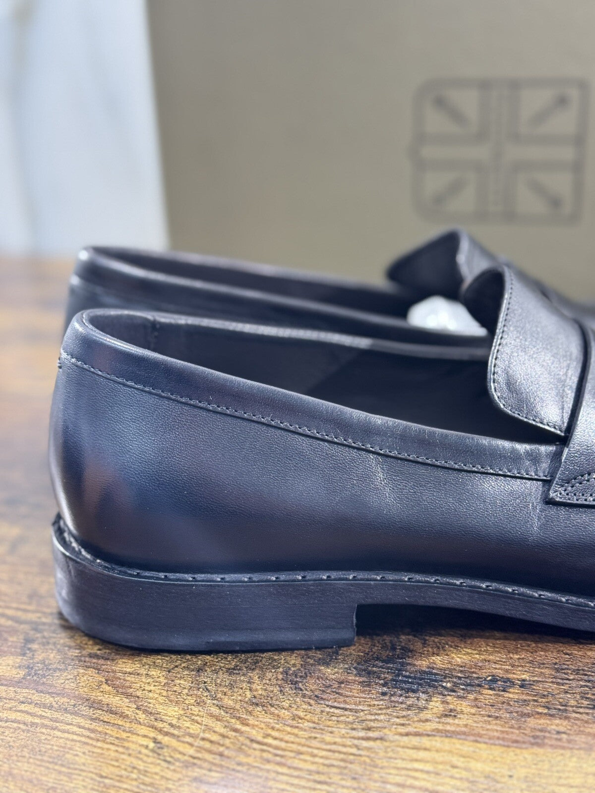 Pantanetti Mocassino  Uomo Pelle Nera Luxury Handmade Pantanetti Men Shoes 42