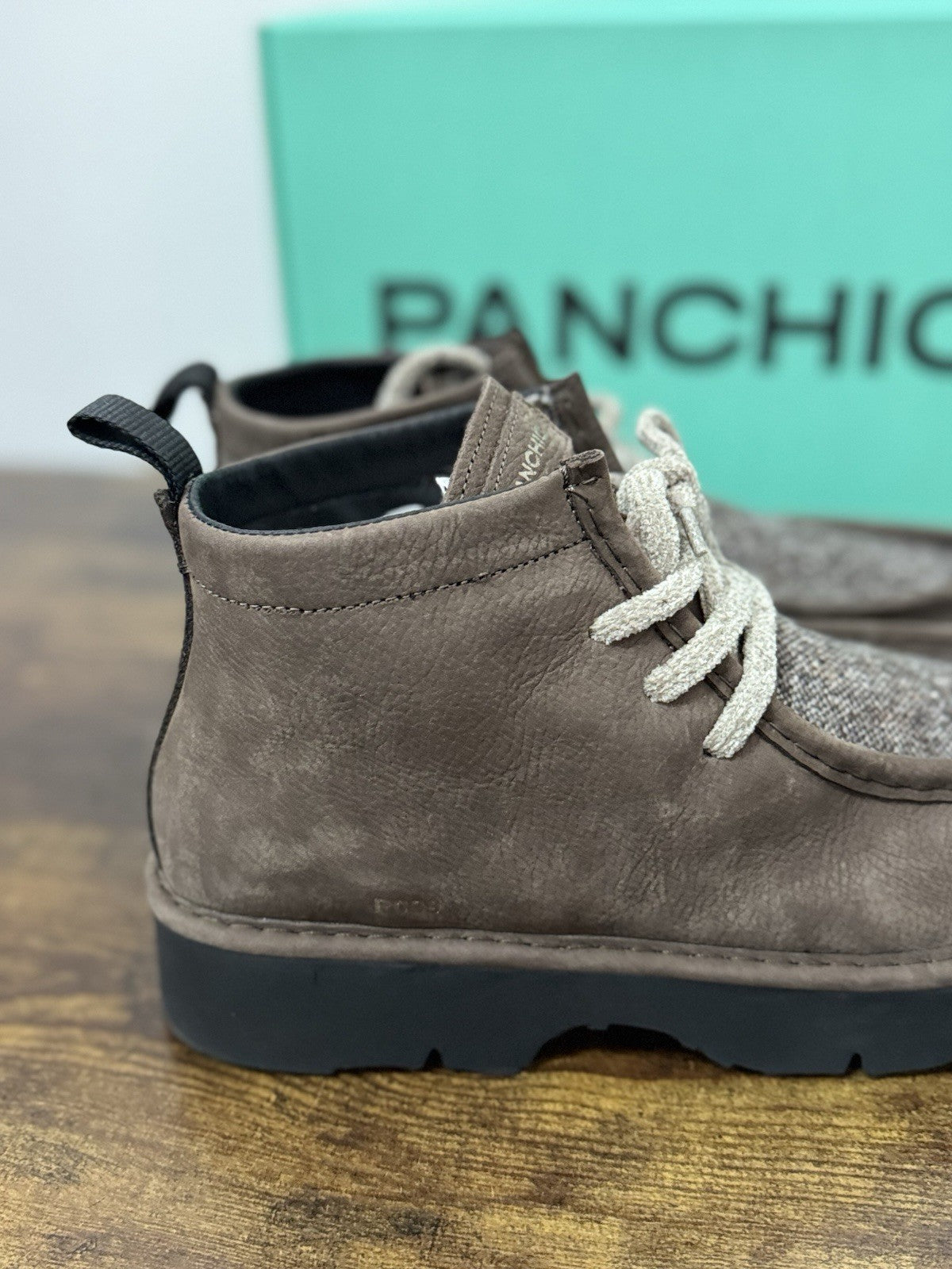 Panchic Stivaletto Pelle Nabuck Caffè Casual Boot Uomo 45