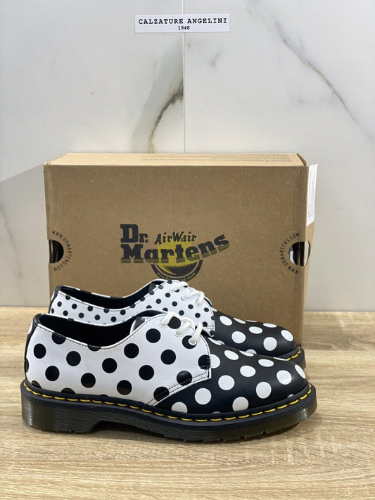 Dr Martens meris scarpa Donna original softy bianco nero pois dr martens 39