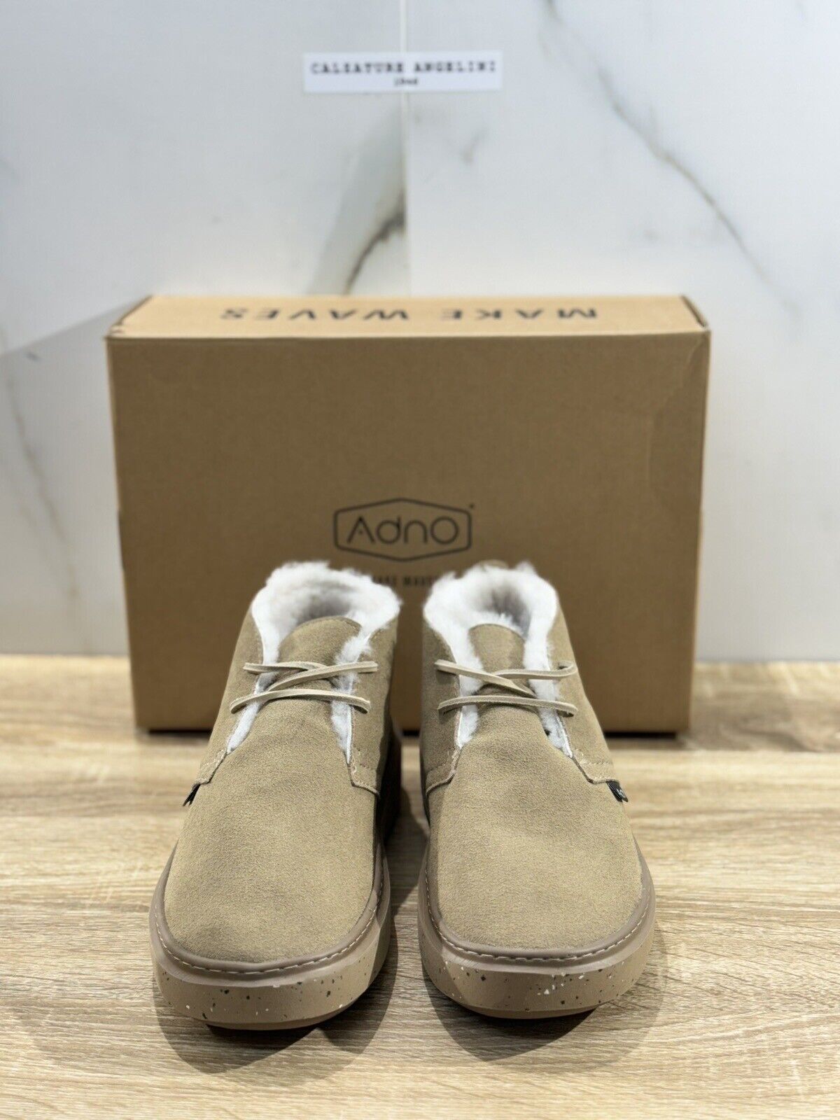 Adno Blank Chukka Boot Uomo Suede Taupe Extra light Casual 40