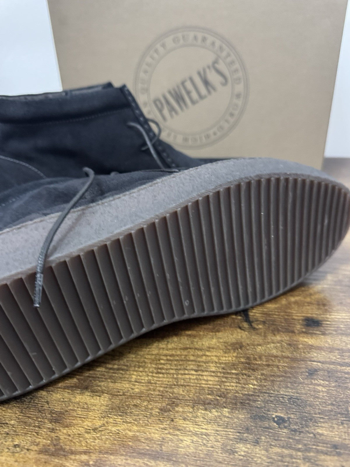 Pawelk’s Polacchino  Suede Nero   Casual Boot Uomo 39