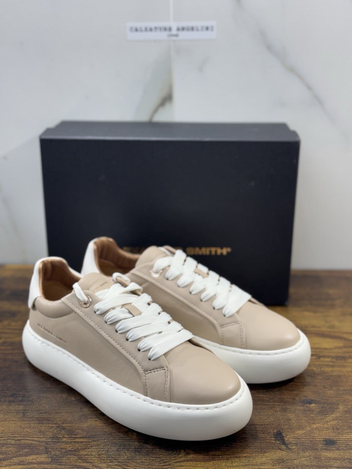 Alexander Smith Sneaker Soho Pelle Beige Donna 40