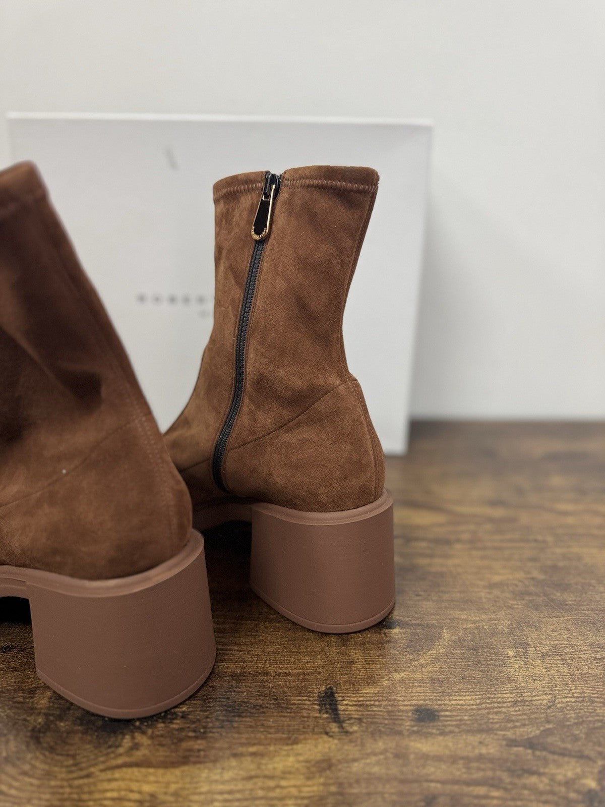 Roberto Festa Milano Stivaletto Pelle Suede Cuoio  Causal Boot Donna 41