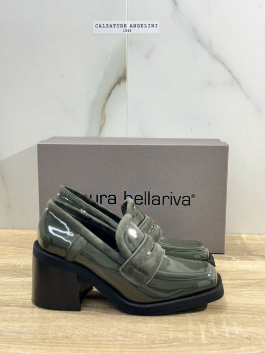 Laura Bellariva Mocassino Donna In Pelle Verdone Loafer Donna Laura Bellariva 38