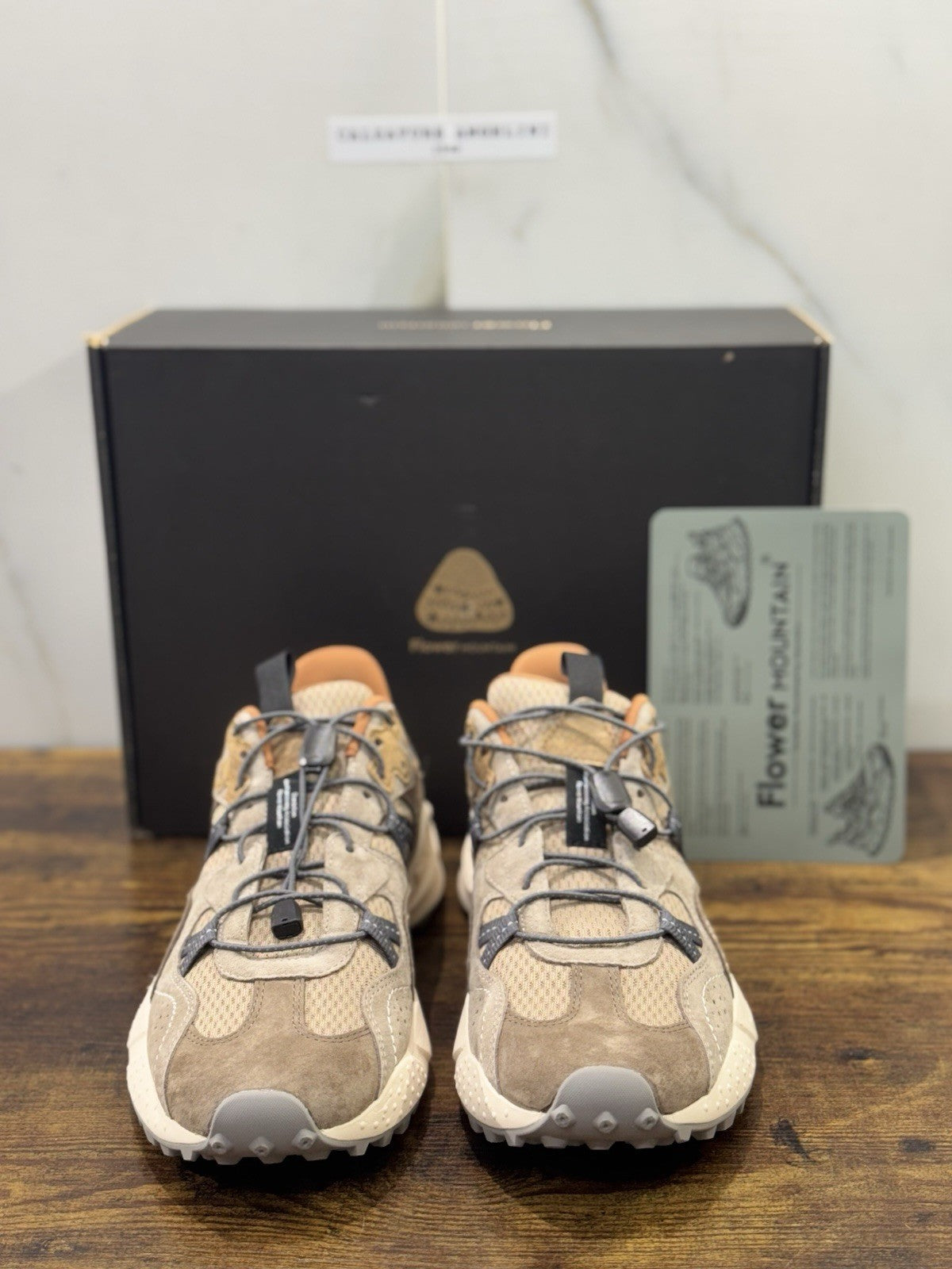 Flower Mountain Tiger Hill Brown Beige  Casual Uomo 41