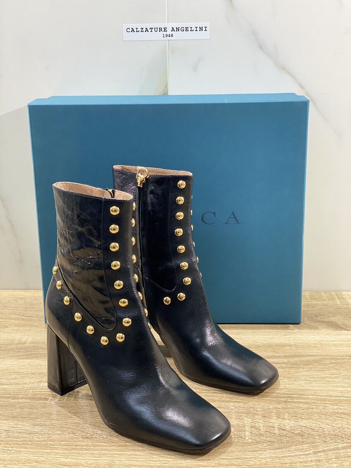 A.BOCCA Stivaletto donna Pelle Nero luxury woman boot A.BOCCA 37.5