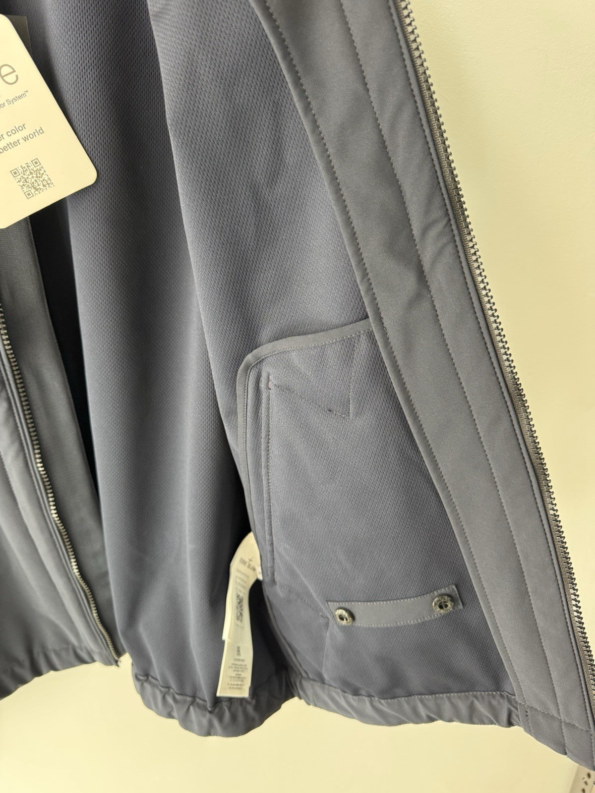 Stone Island Giubotto Light Soft Shell R E . DYE  Blu Icon Jacket Uomo S