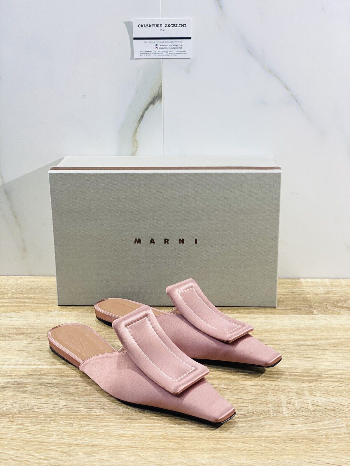 Marni Sabot Donna In Raso Rosa Luxury Marni Shoes Woman TV564 40