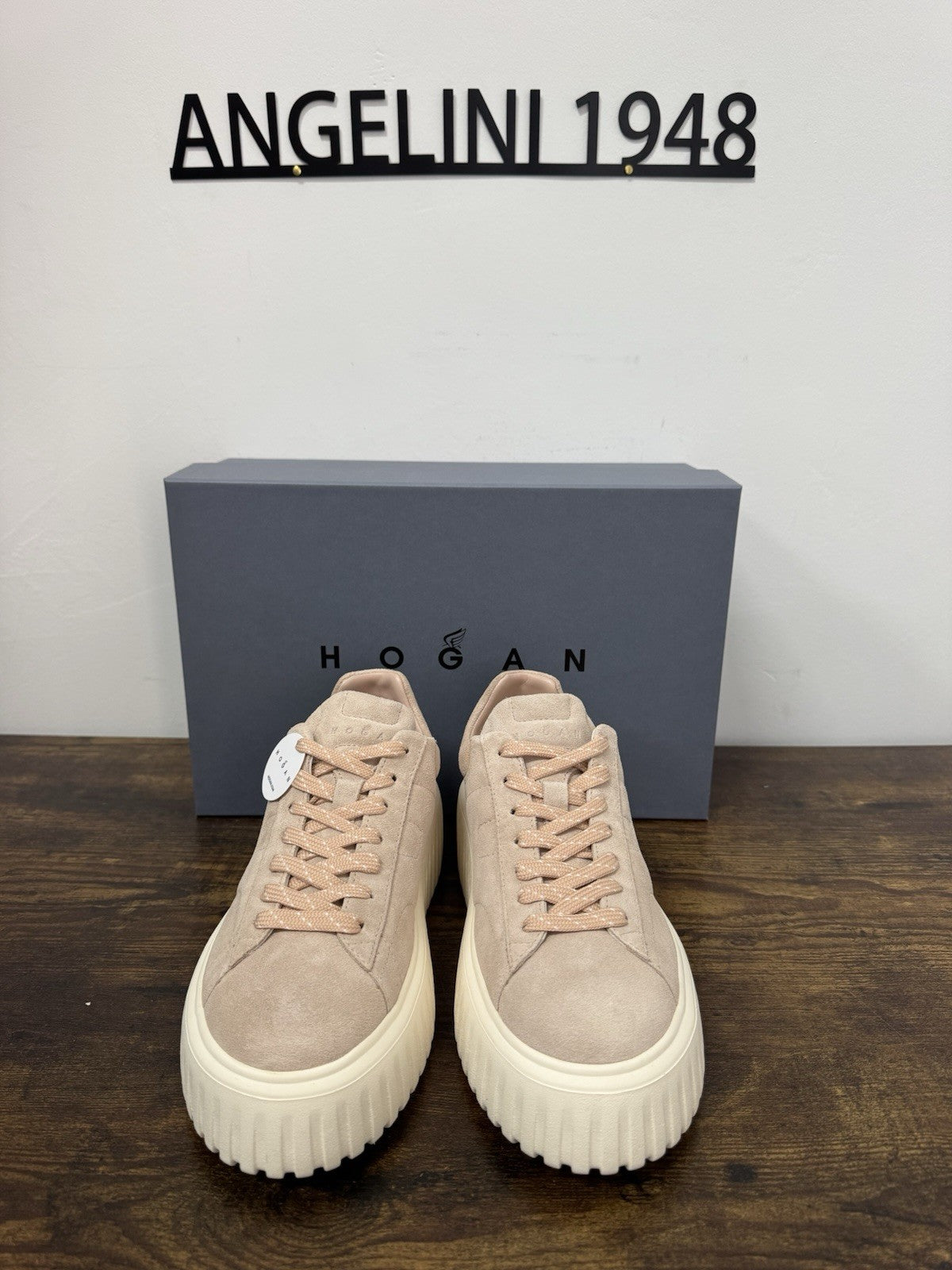 Hogan H Stripes Suede Rosa Casual Hogan Donna 37.5
