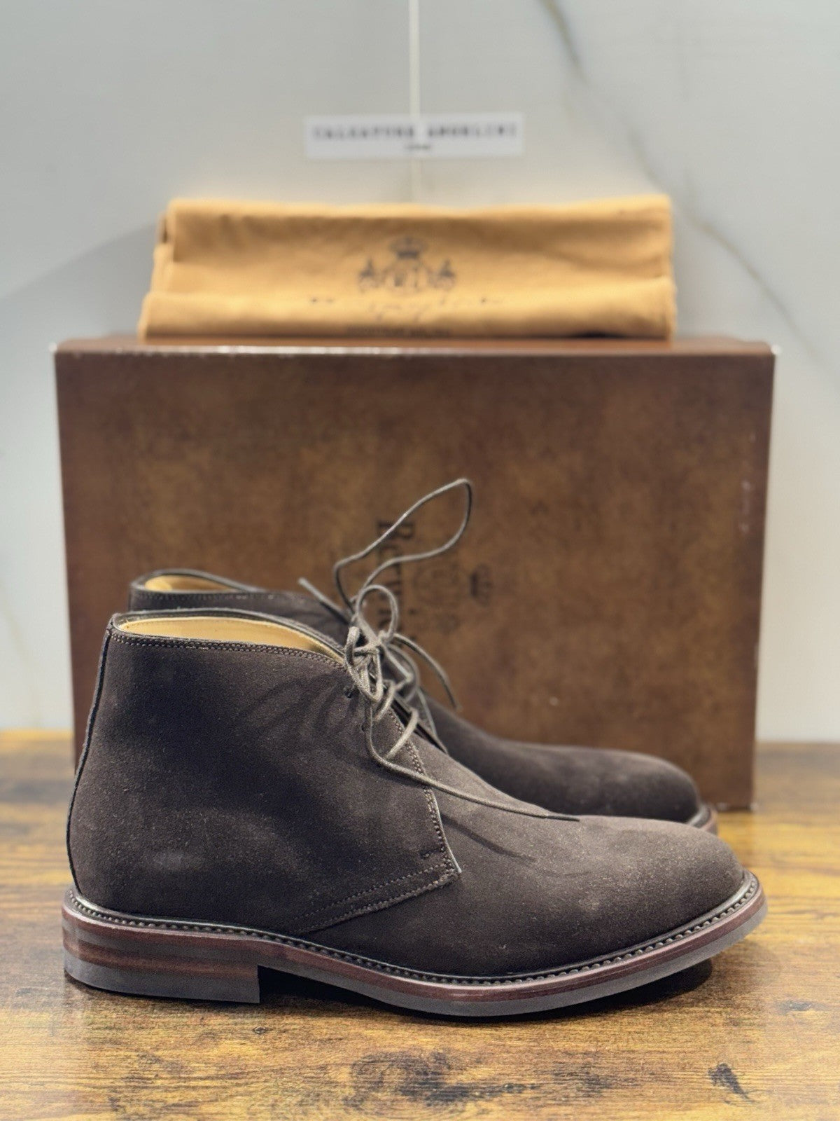 Berwick 1707 Polacchino Testa Moro Suede Fondo Dainite Uomo 40.5