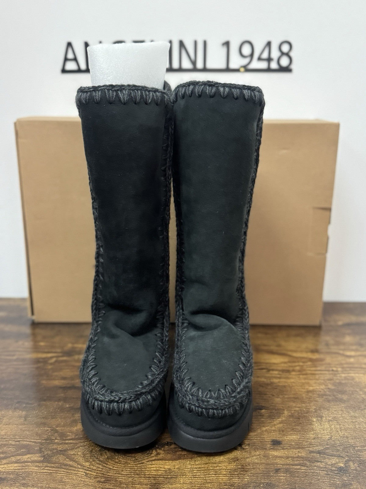 Mou  Eskimo 40 Bounce Suede Nero  Casual Mou Donna 36