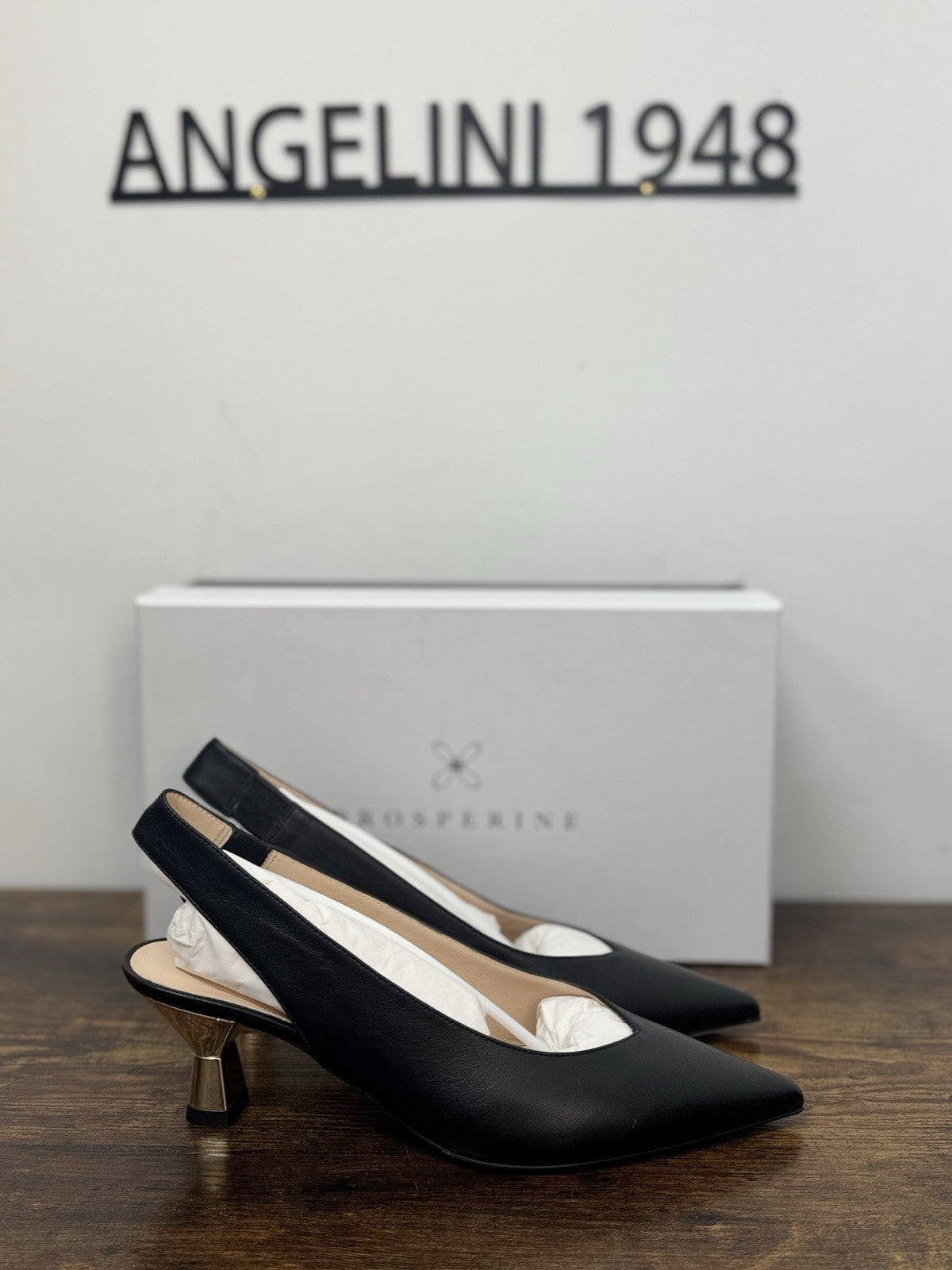 Prosperine Sling Back  Pelle Nappa  Nero    Casual Scarpa Donna 39