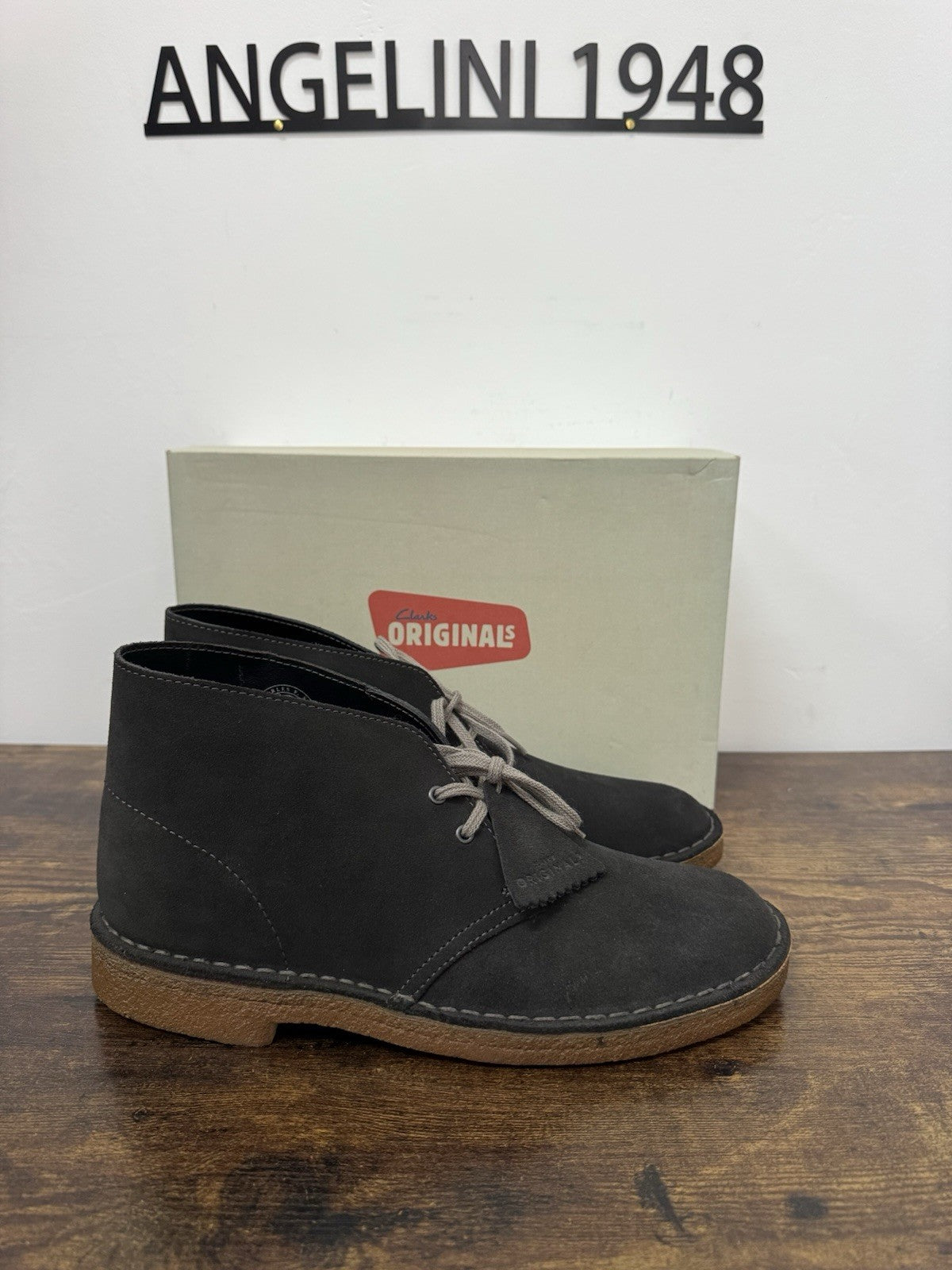 clarks desert boot Suede Dark Grey    Causal Uomo 42