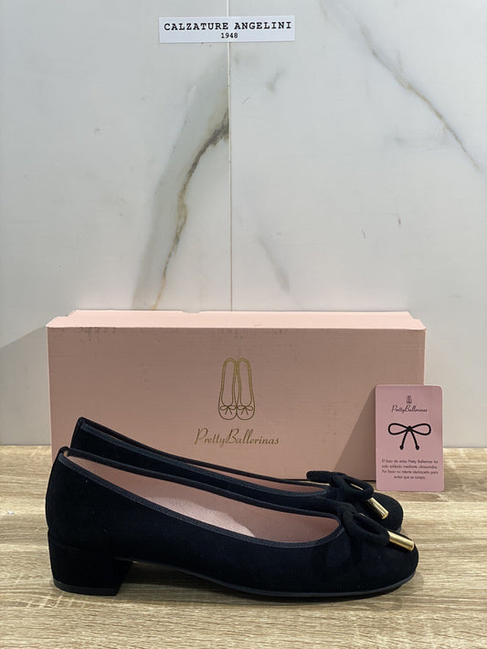 Pretty Ballerinas Scarpa Donna Lindsay Nero Suede Ballerina Donna 36