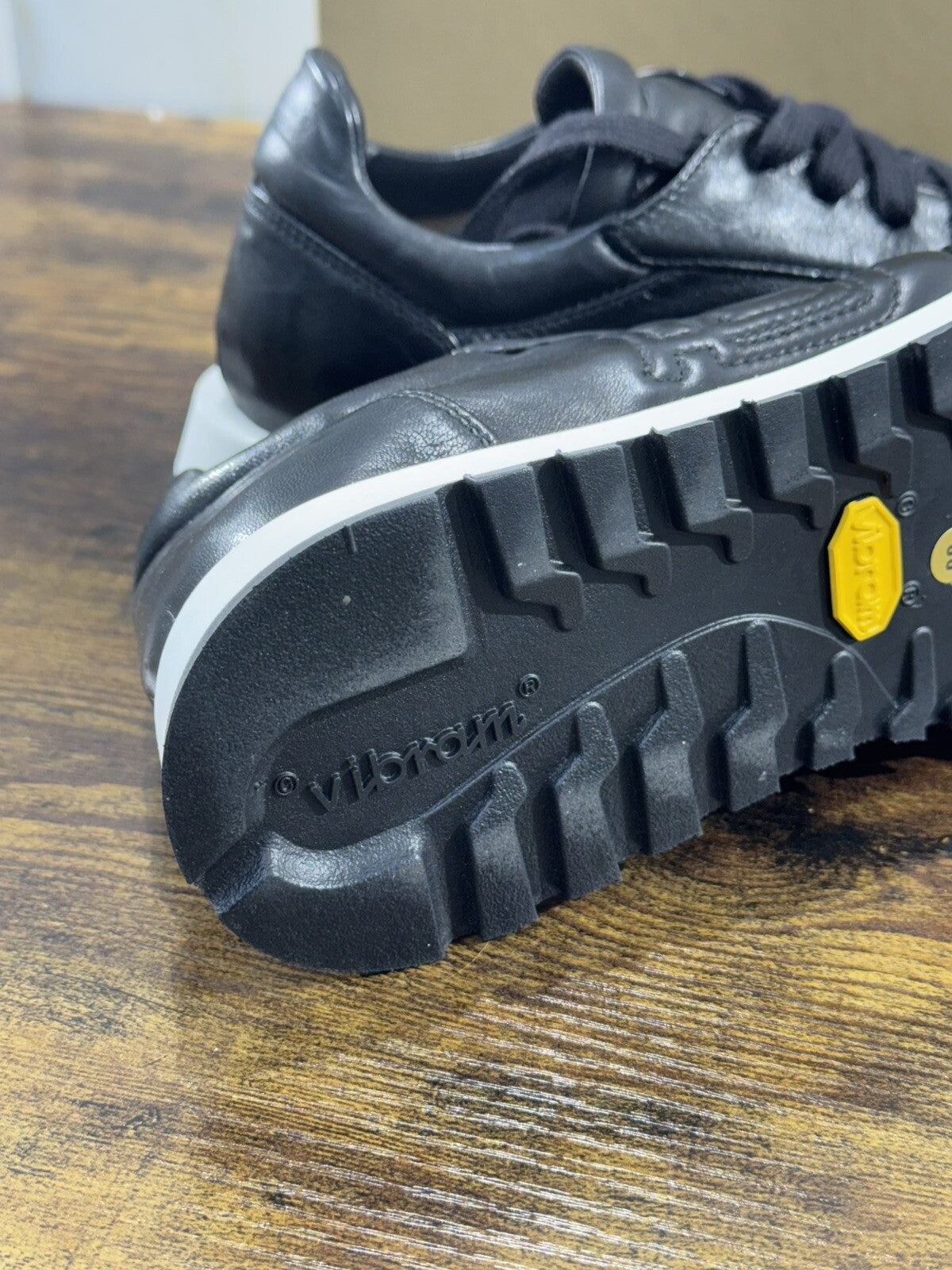 Pomme D’ Or Sneaker Donna Pelle Nero  Super Soft Fondo Vibram 41