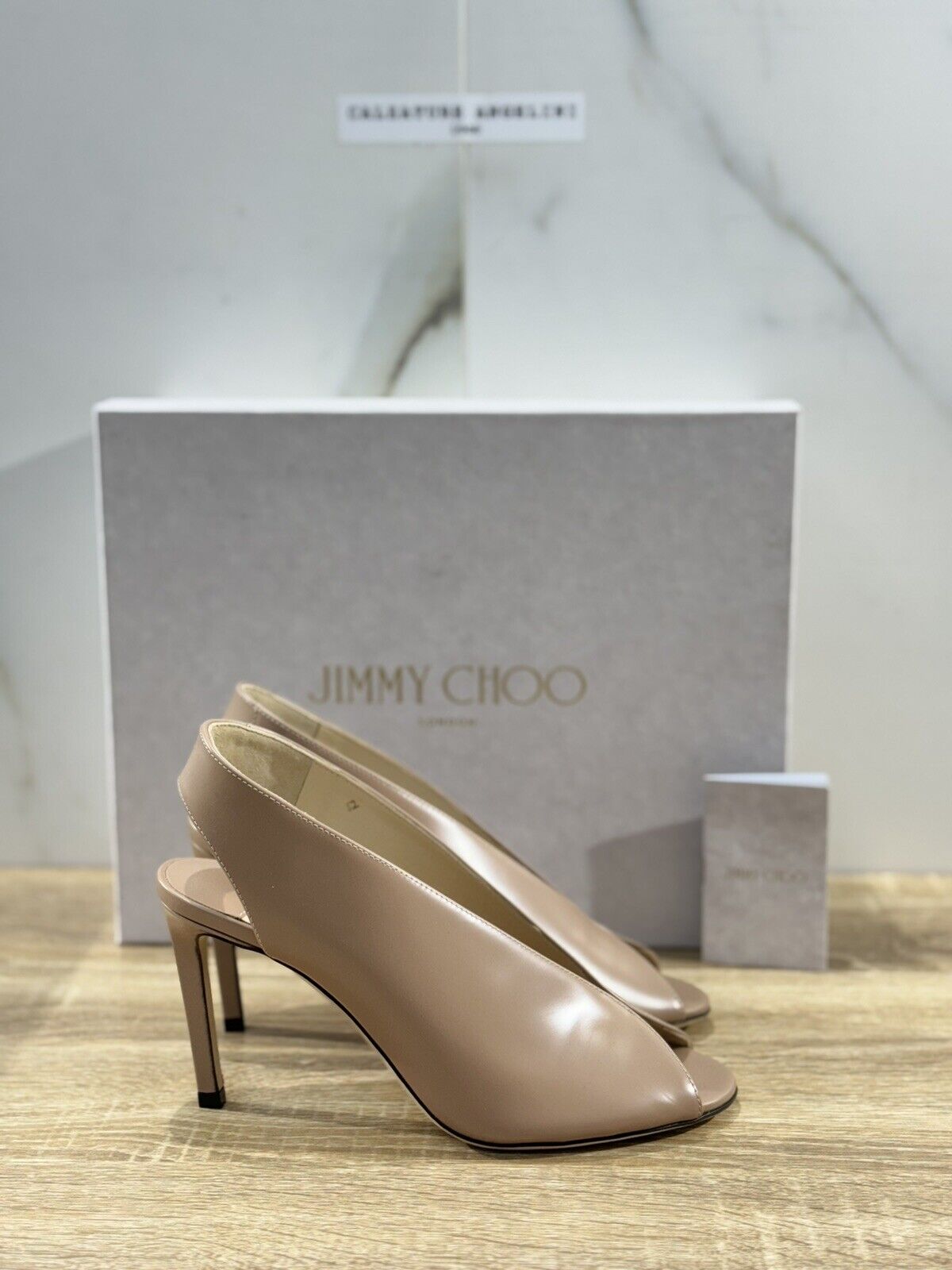 Jimmy Choo Sandalo Donna Con Tacco Pelle Beige Luxury Jimmy Choo Woman 36.5