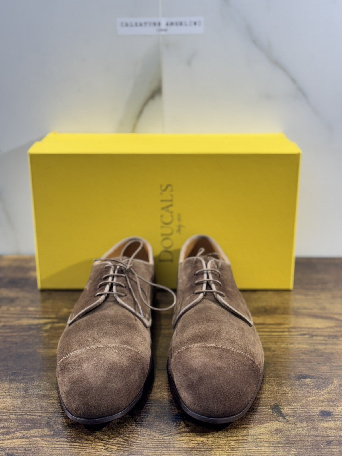 Doucal’s Scarpa Uomo Derby Oxford Pelle Suede   Luxury Men Doucal’s Shoes 44