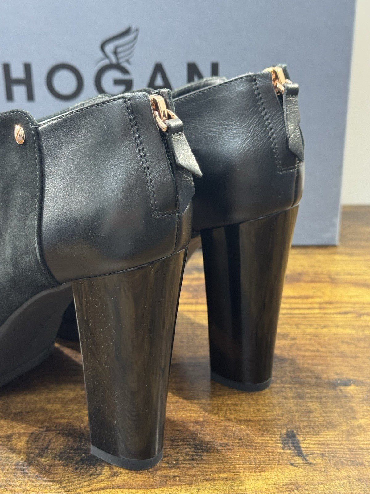 Hogan Interactive Stivaletto  Suede Nero  Con Tacco Casual Hogan Donna 39